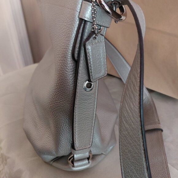 Coach silver convertible shoulder/crossbody purse - Picture 3 of 7